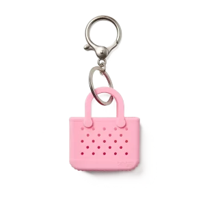 Tiny Tote Keychain - Blowing Pink Bubbles